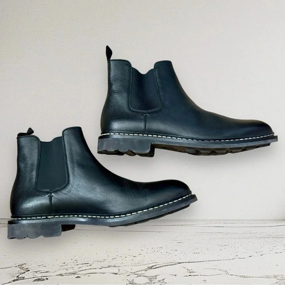 HESCHUNG Tremble Ankle Leather Boot Black Size 12 - Picture 6 of 12